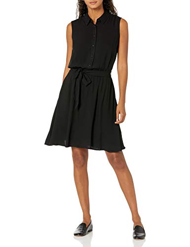 Amazon Essentials Women's Sleeveless Woven Shirt Dre...